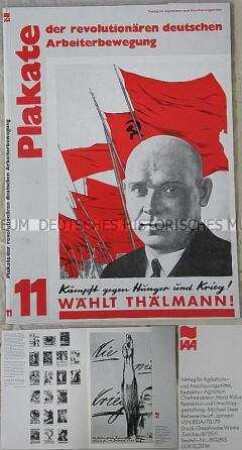 Mappe mit Plakaten der Arbeiterbewegung