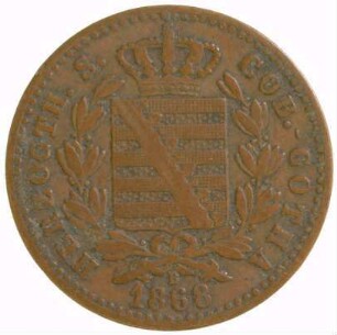 Münze, Pfennig, 1868