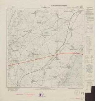 2652 (alte Nr.: 1239) Colbitzow, Meßtischblatt (4cm - Karte)