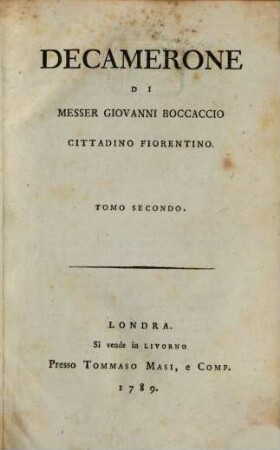Il Decamerone, 2