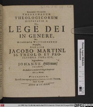 De Lege Dei In Genere