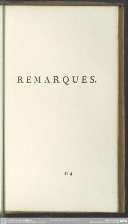 Remarques