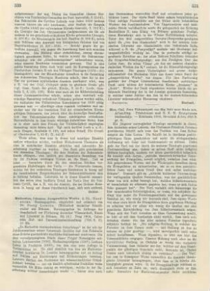 533-534 [Rezension] Mathesius, Johannes, Ausgewählte Werke