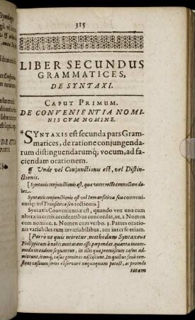 Liber Secundus Grammatices, De Syntaxi.