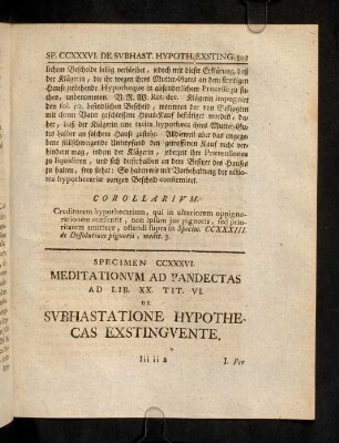 803-810, Sp. 236. De Subhastatine hypothecas exstinguente