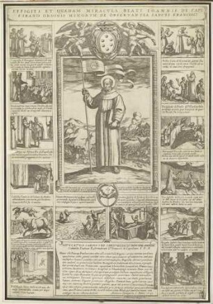 Der heilige Johannes Capistranus mit Szenen aus seinem Leben