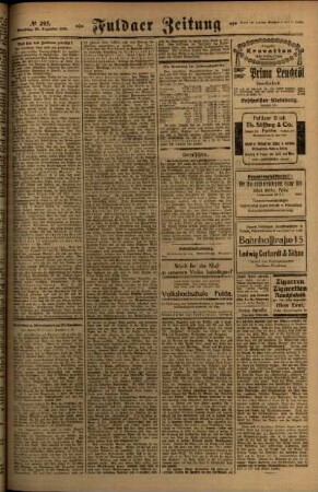 Zweite Ausgabe vom Dienstag, den 23. Dezember 1919.