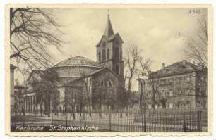 Ansicht der Kirche St. Stephan in Karlsruhe