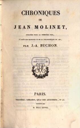 Chroniques de Jean Molinet. [2]