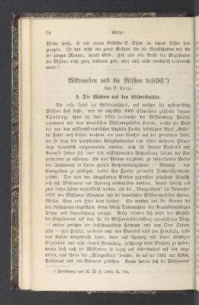 Mikronesien und die Mission daselbst