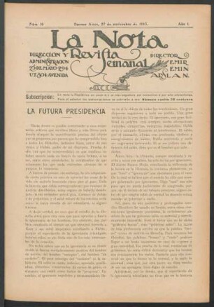 La futura presidencia