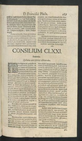 Consilium CLXXI. - Consilium CLXXX.