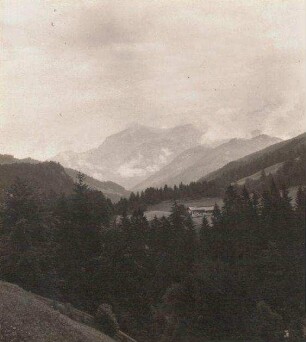 Oberbayern, Berchtesgadener Alpen. Ramsau. Blick nach Westen ins Tal der Ramsauer Ache