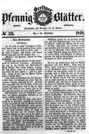 No. 131, 30. u. 31. October