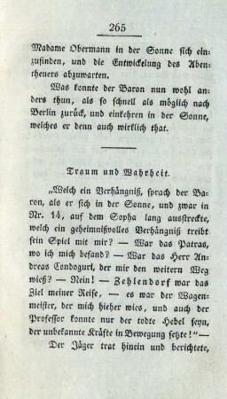 Traum und Wahrheit