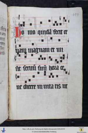 Nachtrag (14. Jh.): Responsorien und Oration zum Fronleichnamsfest.