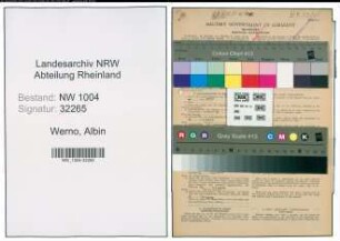 Entnazifizierung Albin Werno , geb. 27.02.1901 (Schaffner)