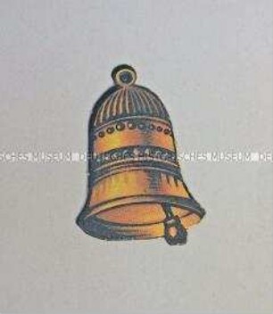 Christbaumschmuck: Anhänger aus Pappe, Glocke