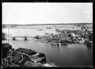 Nikolaiken (Mikolajki/Polen). Stadtansicht
