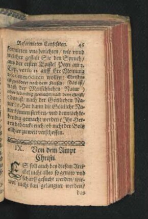 IX. Von dem Ampt Christi.