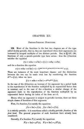 Chapter XII. Pseudo-Periodic functions.