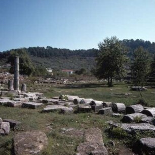 Thasos (antike Stadt), Agorá, Portikus, Nordwest-Portikus, 3. Jh. v. Chr.