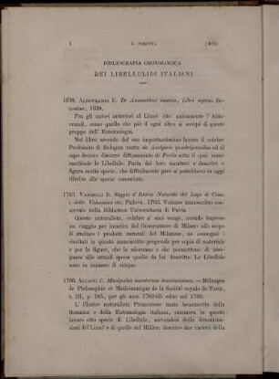 Bibliografia Cronologica Dei Libellulidi Italiani