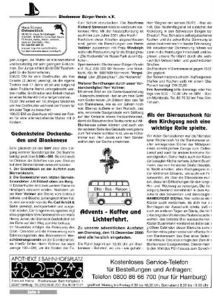 Gedenkstein Dockenhuden und Blankenese