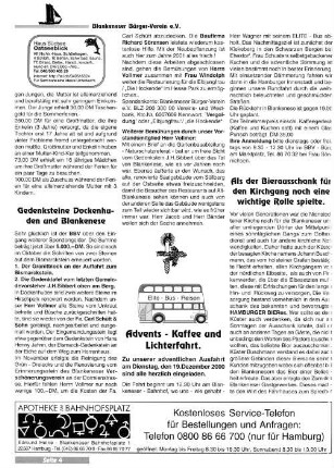 Gedenkstein Dockenhuden und Blankenese