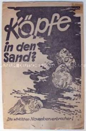 Sozialdemokratische Propagandaschrift über die Ursachen der Niederlage im 1. Weltkrieg und des Scheiterns der Novemberrevolution