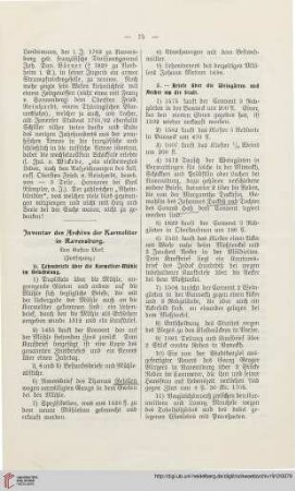 30: Inventar des Archivs der Karmeliter in Ravensburg, [2]