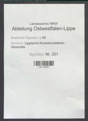 Bestellung und Anwartschaften von Küstern und Schulmeistern - Einzelfälle