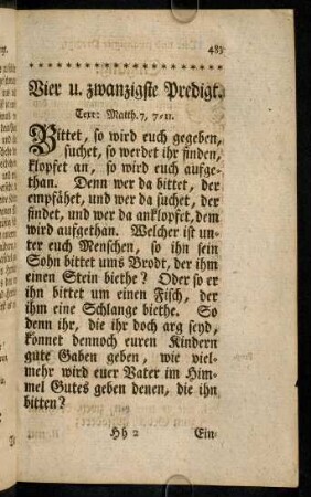 483-500, Vier und zwanzigste Predigt