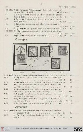 Rumänien (Nr. 1415-1440)