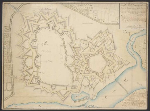 Plan de la Ville et de la Citadelle de Wesel