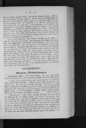 Kleinere Mittheilungen.