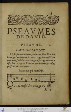 Pseaumes de David.