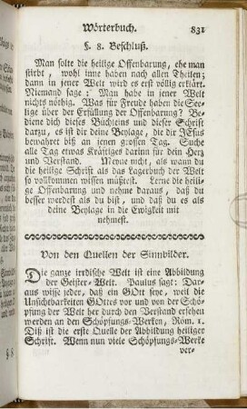 Von den Quellen der Sinnbilder.