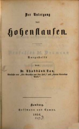 Der Untergang der Hohenstaufen