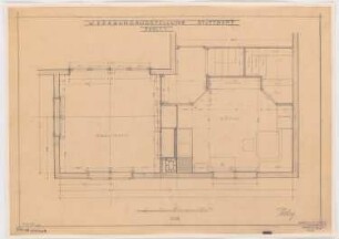 Werkbund-Ausstellung, Stuttgart-Weißenhof Einfamilienhaus Typ C 7: Esszimmer, Grundriss mit Küche 1:20