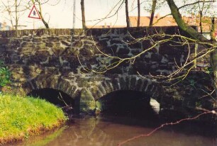 Brücke in Brokhausen. Detmold. Brokhausen. Papierabzug