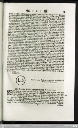 N.10. Der Zehende Reichs-Lehen-Brieff de Anno 1544