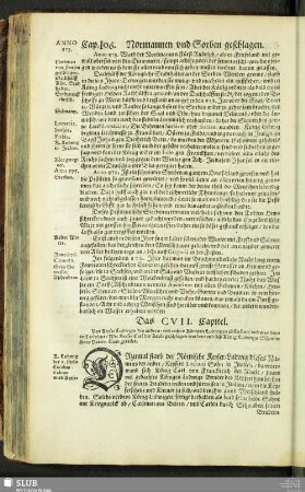 Das CVII. Capitel