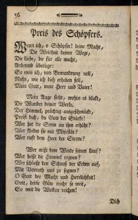 56-66, Preis des Schöpfers. - Weihnachtslied.