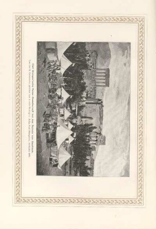 Carl Stangen'sche Reise-Gesellschaft bei den Ruinen von Baalbeck
