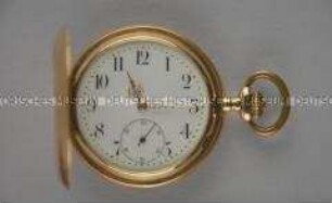 Goldene Taschenuhr mit Sprungdeckel