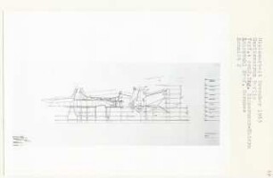 Musikzentrum Berlin (Diplomarbeit bei Bernhard Hermkes): Schnitt 1:500