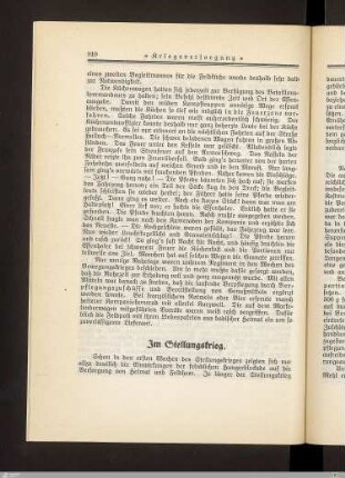 Im Stellungskrieg