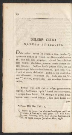 Doloris Colici Natura Et Species