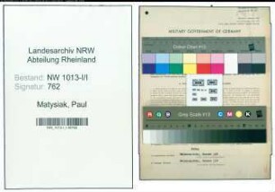 Entnazifizierung Paul Matysiak , geb. 10.05.1903 (Bauarbeiter)